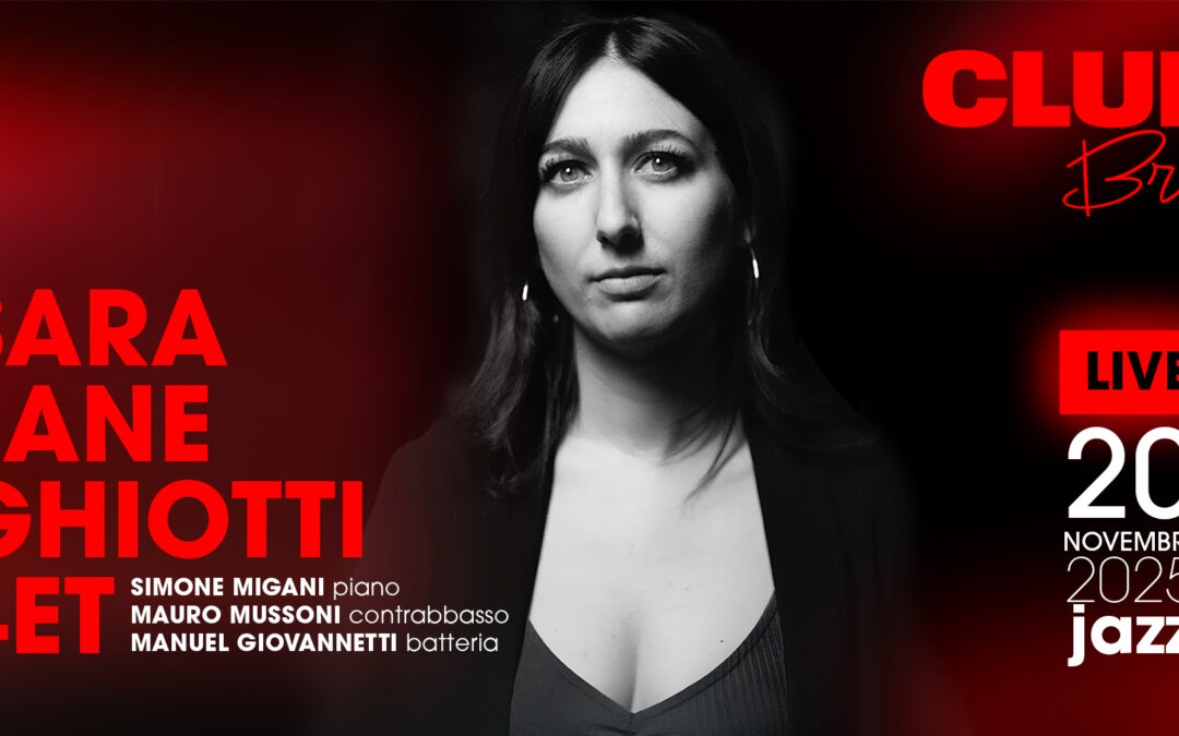 Forlimpopoli, Giovedì 20 Novembre: Club BRN inaugura la stagione live con lo show di Sara Jane Ghiotti 4ET